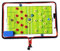 Football Coach Tactical Magnetic Tactical Board mit Radiergummi Marker, tragbares Football Tactical Notebook, Glatte Oberfl?Che Football Coach Clipboard, Sport Training Aids