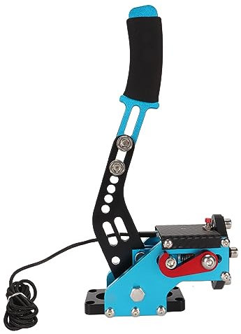 Plyisty 64-Bit-USB-Handbremse für /5 + PC, SIM Racing Games-Handbremse für T300RS/T300 für G29 G27 G25 G920 T500, ohne Klemme (Blue)