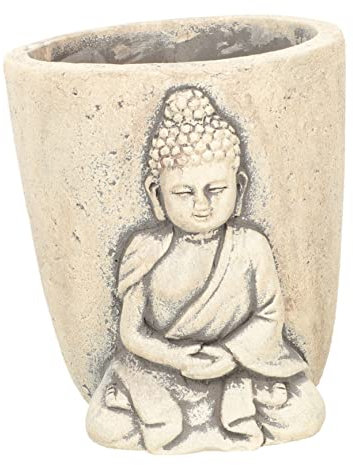 ORFOFE Pot De Fleurs en Ciment De Bouddha Récipient pour Plantes Dintérieur Décoration Intérieure Unique pour Hôtels Jardinage