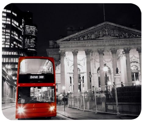 Eslifey Bequemes Mauspad Bus Desktop Mousepad, 21 x 25 cm Mauspad, rutschfeste Gummiunterseite, verbessert Geschwindigkeit und Präzision