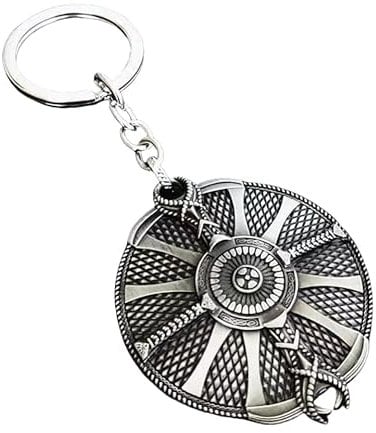 junweideyi GOW Keychain Kratos Leviathan Axe Keychain Blades of Chaos Keychain Gifts for Men Teens Game Fan (Style 6)