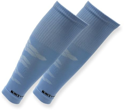 Tapedesign - TUBES PRO 1 Paar Fußball Stutzen (ohne Socken) Hellblau für Damen, Herren & Kinder - Fussball Sleeves für Schienbeinschoner - Fussball-Stutzen Knie lang - Fußball-Strümpfe (One-Size)