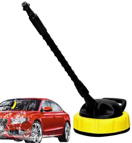 Brosse De Nettoyeur Haute Pression Domestique – Brosse De Nettoyage D'apparence Haute Pression – Outil De Nettoyage De Brosse De Sol De Terrasse Brosse Rotative Pour Nettoyeur À Long Manche