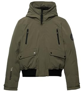 Superdry Damen Wattierte City Bomberjacke Blassolivgrün 38
