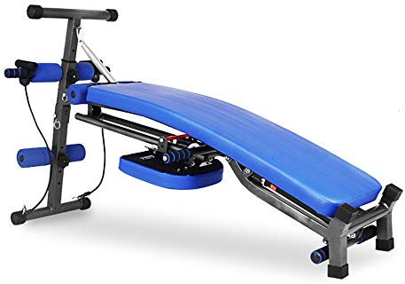 SmPinnaA Rudergerät, Multifunktional, Sit-Up-Rudergerät 2 In Bauch-Fitnessgeräten, 12 Widerstandseinstellungen, Doppelspur, Maximale Belastung 200 Kg