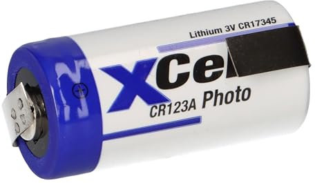 XCell Photobatterie CR123A Lithium 3V 1550mAh Z-Lötfahne