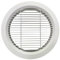 YUNHEST Rejilla de ventilación Redonda a Prueba de Insectos, Cubierta de ventilación de Aire Acondicionado, diseño de Rejilla Recta de 250mm, Estilo Tubo de plástico Blanco.(250mm)