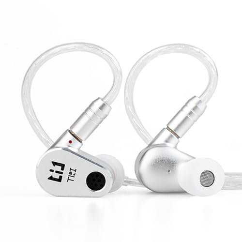 keephifi TRI Draco In Ear Monitor Headphones, Open-Back 2DD IEM Earbuds 3.5MM Plug, IEM Headphones Wired Headphones In-Ear Earphone Intimate Vocals with CNC Alloy Cavity for Stage, Gaming