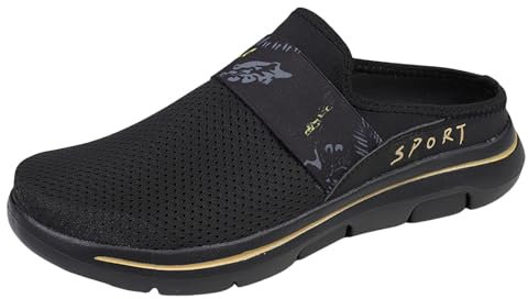 Clogs Damen Mit Fussbett, Vorne Geschlossen Outdoor Deichmann Schuhe Orthopädische Schuhe Sommer mit Leichter Sohle Gesundheitsschuhe Atmungsaktiv Mesh Pantoletten Diabetic Air Cushion Hausschuhe