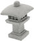 Yardwe 1 Satz Wenchang Turm Ornament Zen Gartenstatue Miniatur Pagodenstatue Orientalische Pagodenskulpturen Zen Gartenpagodenlaterne Japanische Tempelpagodenlampe Asiatische