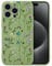 RALEAVO Flower Case for iPhone 16 Pro Max, Liquid Silicone Shockproof Protection Case Cover for Girls Women with Aesthetic Cute Floral Patterns Soft Slim Phone Case for iPhone 16 Pro Max 6.9-Green
