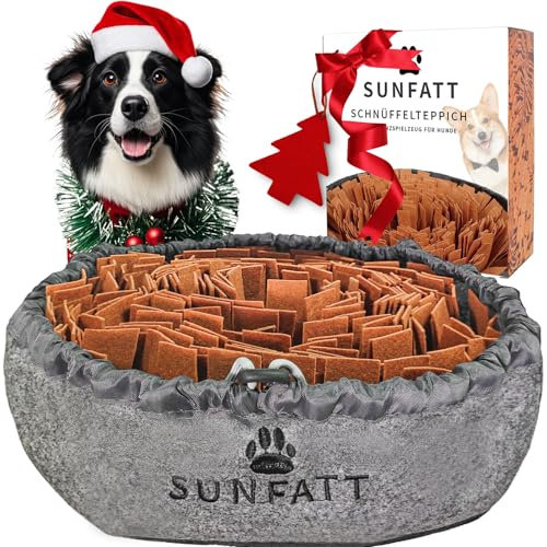 SUNFATT Schnüffelteppich Hund -Hundespielzeug Intelligenz- Robustes und widerstandsfähiges Intelligenzspielzeug für Hunde-größenverstellbar und waschbar,Für alle Hunderassen