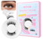 CALAILIS Magnetische Wimpern 1 Paar Magnet Wimpern Mit Zange Magnetic Lashes Natürlicher Look Wimpern Magnetisch Kein Kleber Erforderlich Einfach Zu Tragen Und Zu Entfernen (MAL6)