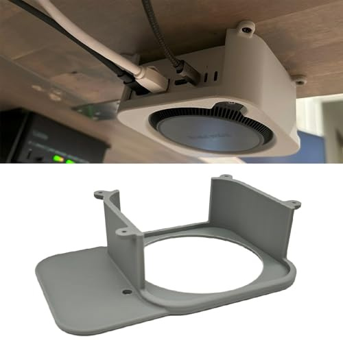 Unter-Tisch-Halterung für Mac Mini M4 Chip/M4 Pro Chip 2024,Desktop-Computer-Halterung Halterung Zubehör,Monitor-Display-Rack-Halterung, schnelle Demontage und einfache Installation (A-Stil)