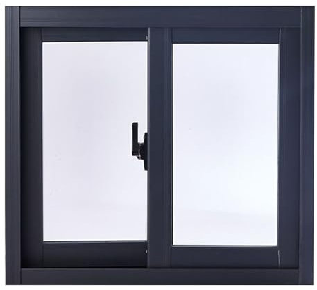 Fenêtre d'abri de jardin avec cadre en aluminium pour maison, sous-sol, fenêtre coulissante avec verre trempé pour le rangement des abris de jeu, cabane dans les arbres, 40 x 40 cm