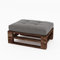 Lermowood Palettenmöbel Mpe Hocker 60 x 80 cm Eiche | Europaletten Indoor und Outdoor Lounge Gartenmöbel Holz Gartenmöbel Set Lounge Möbel Terrasse Balkon Loft Stil Paletten