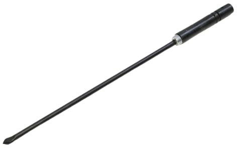 Trendi 18 Fireplace Poker | Heavy Duty Wrought Iron Steel Fire Tool with Wooden Handle | Rustproof Fire Poker for Fire Pit, Campfire, BBQ, Indoor & Outdoor Use – Black