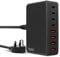 200W USB C USB A Fast Charger Block,GaN III Charger, 8 Port High Speed Charging Station Hub with PD 65W Desktop Laptop Power Adapter Compatible with MacBook Pro/Air,Steam (Black)