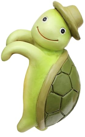 Ceprznvey Turtle Planter, Resin Animal Statue, Portable Hugger Tortoise Figure Plant Pot Hanger Indoor Outdoor for Garden Patio Pond Decoration, 3.03xx1.73x1.81 Inches