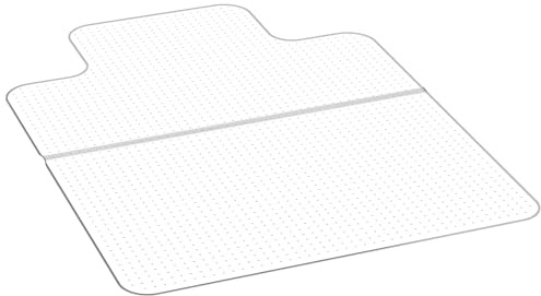 VEVOR Chair Mat with Lip, 36 x 48-inch Office Chair Mat for Low Pile Carpeted Floors, Plastic Floor Protector Rug with Studded, Non-Slip & Easy to Clean, Smooth Glide Under Desk Rug for Home Office