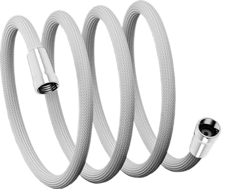 Duvcoywae Flexible de Douche Remplacement Amovible | Douchette avec Flexible - Bec Douchette Tressé pour Salle de Bain Évier Cuisine Extérieur