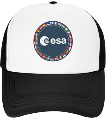 RRCRUHG Klassische Baseballkappe ESA-Flaggenpatch European Space Agency Emblem Wandernetz Frauen Unisex Männer Strand Coquette Snapback Verstellbare Sport-Baumwoll-Passformmütze