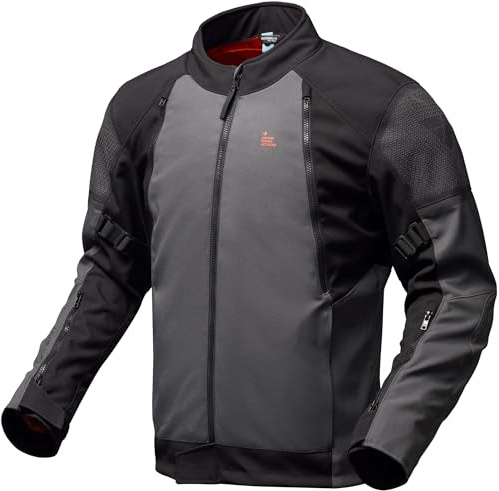 Modeka Muva Motorrad Textiljacke, dunkelgrau/schwarz, L