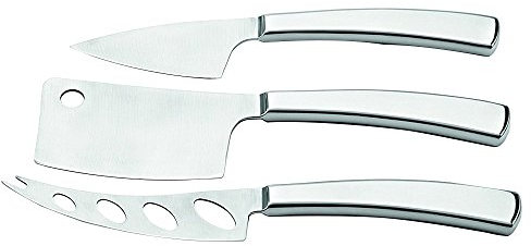 Weis 17420 Couteaux à Fromage Acier Inoxydable Argent 21 x 10 x 10 cm Set de 3