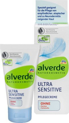 alverde NATURKOSMETIK Pflegecreme Ultra Sensitive, 50 ml,vegan