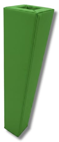 Safety-Pads - Green Square Foam Pole Pad - 13x150cm - Football, Rugby & Basketball - Impact Protection - Garage, Car Park & Playground