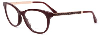 Jimmy Choo JC202 Burgundy 52/17/145 Damen Brillen