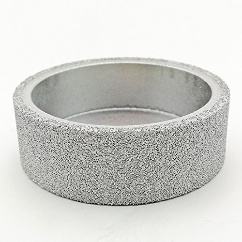 DIATOOL Diamètre 75mm Meule Diamantée Brasée Sous Vide Disque de Ponçage Plat Meulage à Sec ou Humide sur Marbre Granit Céramique Quartz Verre en Pierre Roue de Diamant (25MM)