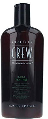 American Crew Tea Tree 3 In 1 Shampoo, Conditioner And Body Wash 450 ml - 450 ml