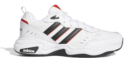adidas Strutter Shoes, Zapatillas Hombre, Cloud White Core Black Active Red, 40 2/3 EU