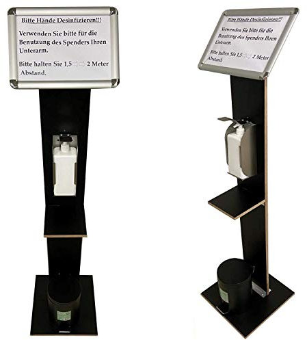 Desinfektionsspender Ständer Handdesinfektionmittel Desinfektionsmittelspender Spender Hygiene Desinfektionsmittelständer