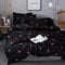 Cute Mushroom Duvet Cover King Kid Cartoon Kawaii Bedding Set Red Mushroom Comforter Cover Set Farmhouse Botanical Bedspread Cover Lovely Natural Wild Plants Quilt Cover For Room Decor Black