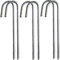 Galvanised Metal Ground Rebar Stakes Tent Pegs,6*30cm J Hooks Anchorage Stakes Bouncy Castle Pegs Garden Stakes Pegs,Ground Pegs Heavy Duty for Marquees,Gazebos,Camping,Football Nets,Tents,Trampolines