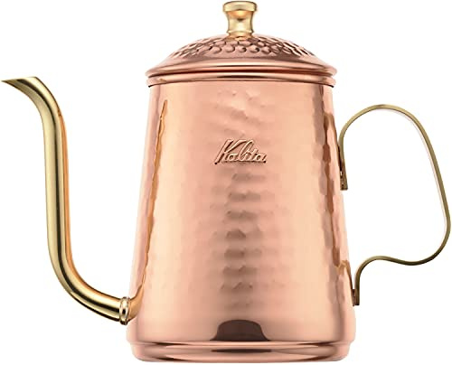 Kalita Copper Coffee Drip Pot, 20.3 fl oz (600 ml), Fine Nozzle, Direct Fire, Made in Japan, Copper Kettle, Coffee House, Cafe, Camping, Outdoor Activities