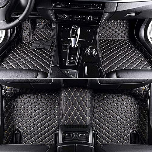Fußmatten Leder Fussmatten Set Für BM-W 5er G30 G31 G38 530i 540i 520d 530d 2010-2013(LHD), Auto Allwetter fußMatte Anti-Rutsch Bodenmatte Set Vorne Hinten Wasserdichte Anti-Kratz Teppiche