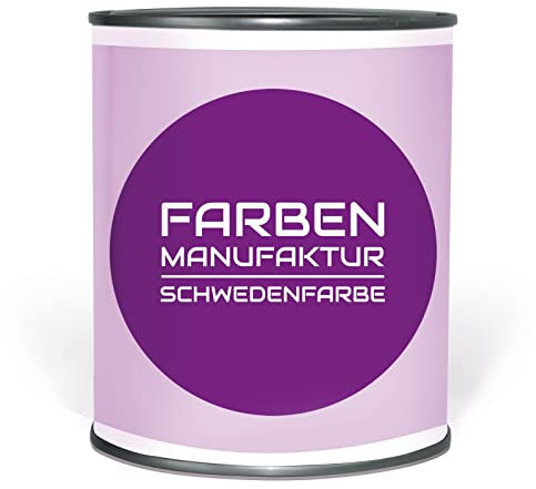 Farben Manufaktur - individuelle Farb(t)räume Schwedenfarbe Holzfarbe Holzlack Holzschutz Wetterschutzfarbe deckend 1L, Größe: 1L, Farbe: Schweden blau