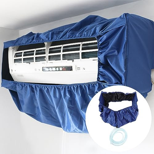 saubere wasserdichte Haubentasche mit Ablaufauslass und Stützplatten auf beiden Seiten Klimaanlagen-Servicetasche zur Wandmontage,Klimaanlagen-Reinigungshaube, Klimaanlagen-Reinigungsabdeckung K