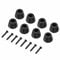Joyzan Speaker Rubber Feet, 30x20mm Amplifier Chair Leg Pads Anti Vibration Base Pad Stand with Screws Shock Isolation Feet Floor Protectors for Speakers Electronics Table Tops Laptop and Drawers