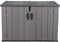 LIFETIME Kunststoff Gerätebox Aufbewahrungsbox Mülltonnenbox grau 108x191x132 cm