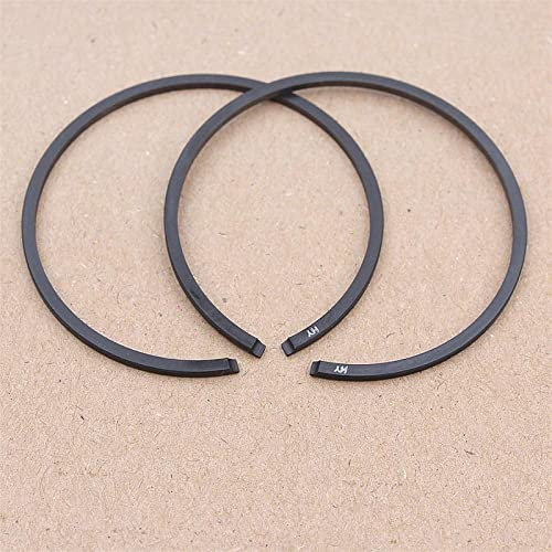 SEEDDFF 2 Teile/los 48mm X 1,5mm Kolbenringe Kit Fit for Husqvarna 61 365 261 262 162 165 265 for Jonsered 625 630 Kettensäge Ersatzteil