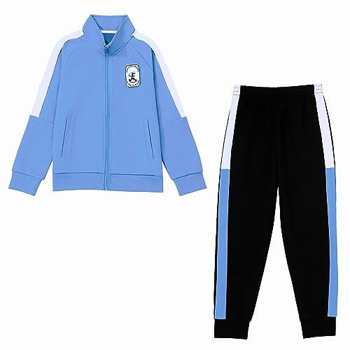 Tancefair Unisex Kinder Essentials Trainingsanzug Polyester Classico Sportanzug Jogginganzug Freizeitanzug Bekleidungsset Jacke und Hose Jogger Set für von 3-14 Jahren