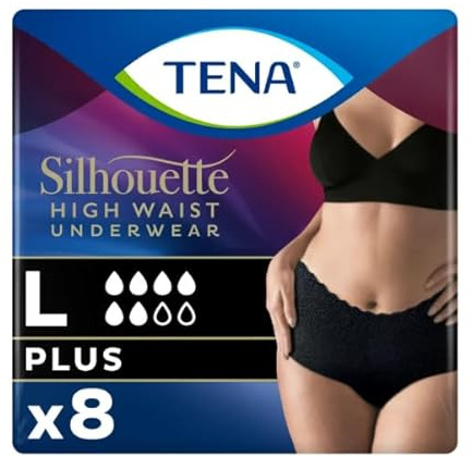 Tena Silhouette Plus Noir - Gr. Large - Inkontinenzhosen und Inkontinezslips bei Blasenschwäche