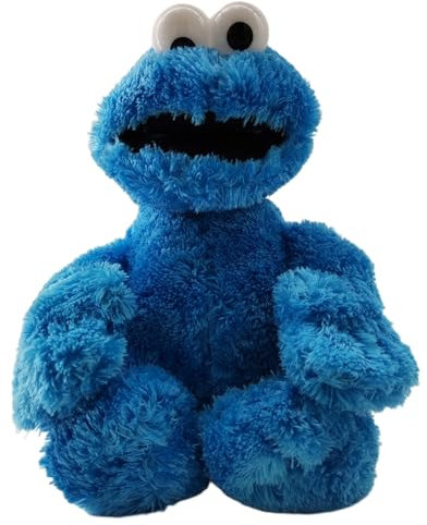 Soma Sesamstrasse Kuscheltier Plüsch Figur 35 cm Plüschtier Stofftier kuschelweich ab den ersten Lebensmonaten geeignet als Geschenk (Krümmelmonster Blau)