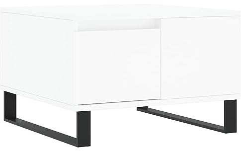 vidaXL Couchtisch Weiß 55x55x36,5 cm Holzwerkstoff