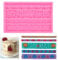 DTYGUIXE Molde de Silicona para Fondant, Molde de Silicona para Cenefas 5 Tipos de Motivos Clásicos Molde de Silicona para Hacer Manualidades Porcelana Fría Arcilla Decoración para Tartas