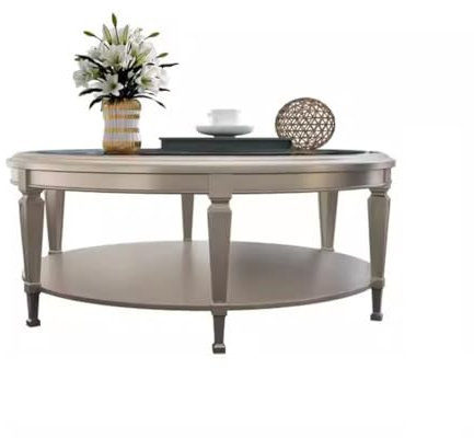 Table de Thé Table Basse Ronde en Bois Massif, lumière Nordique de Luxe créative en Verre trempé, Table Basse Simple, Combinaison de Meuble TV Tables Basses